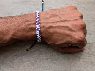 Pulsera Atlético de Madrid Roja, Blanca y Azul