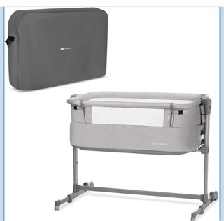 Cuna colecho Kinderkraft gris