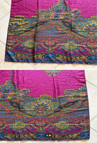 Chal unisex SANTA GALLEGO – gran formato paisley