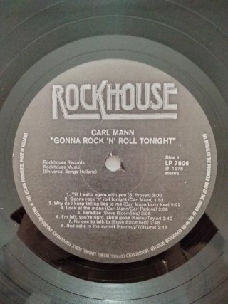 Vinilo LP Carl Mann - Gonna Rock'n Roll Tonight
