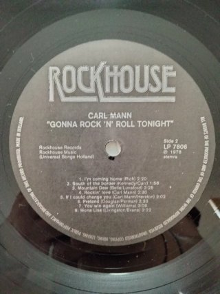 Vinilo LP Carl Mann - Gonna Rock'n Roll Tonight