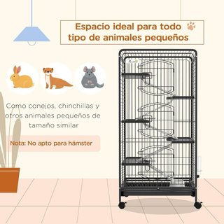 Jaula para hurones con ruedas