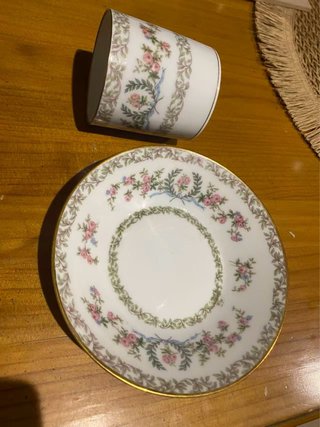 2 Tazas Café Demitasse Antiguas Limoges