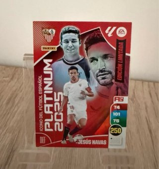 Cromo Panini Adrenalyn Jesús Navas Platinum