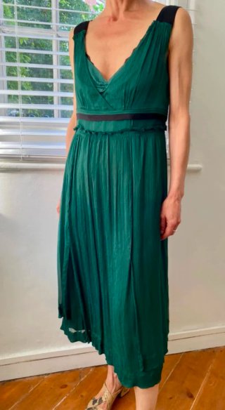 VESTIDAZO MIU MIU 100% SEDA - ¡IDEAL BODAS/EVENTOS