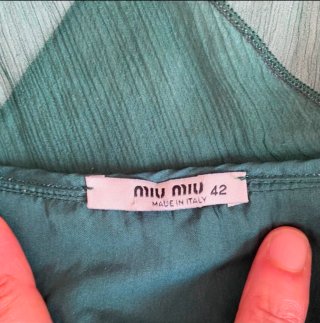 VESTIDAZO MIU MIU 100% SEDA - ¡IDEAL BODAS/EVENTOS