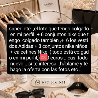 Lote Ropa Nike Adidas,vestidos ,etc...