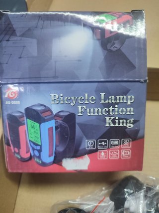Luz bici AS-0808 con ciclocomputador y claxon