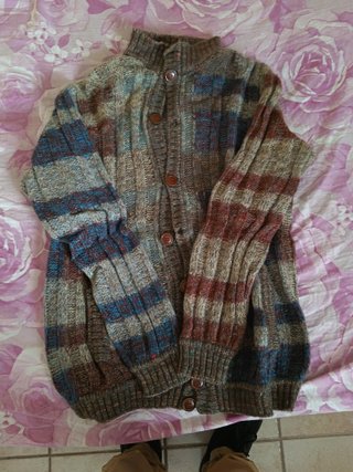Cardigan Maglione Uomo Fantasia Righe