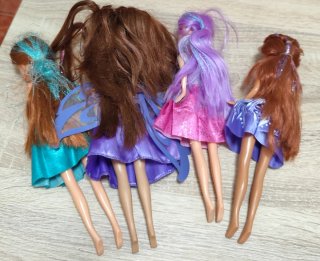 ✨NO  NEGOCIABLE ✨  4 Muñecas Princesas y Hadas
