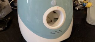 Lanzador automático de pelotas para perros