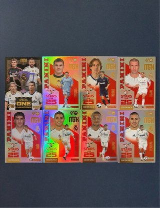 Lote Tarjetas Panini Real Madrid Megacracks