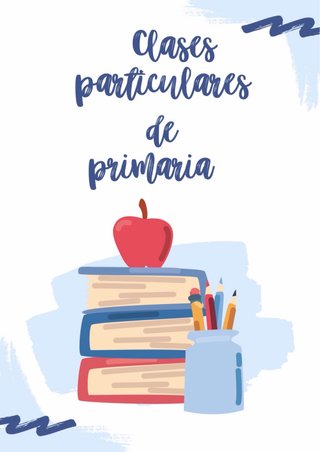 ¡Clases particulares de primaria!