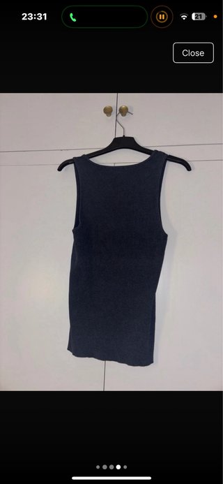 Camiseta sin mangas OYSHO gris