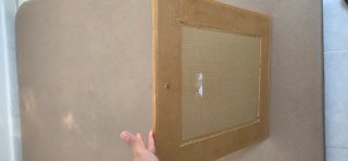 Espejo de madera y cristal