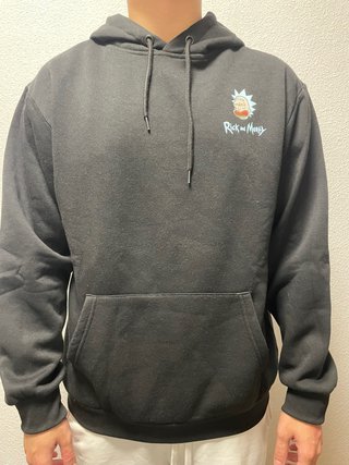 Sudadera Rick and Morty Negra