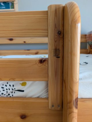 Cama Flexa semi alta infantil 80x160 pino macizo