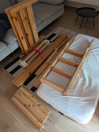 Cama Flexa semi alta infantil 80x160 pino macizo