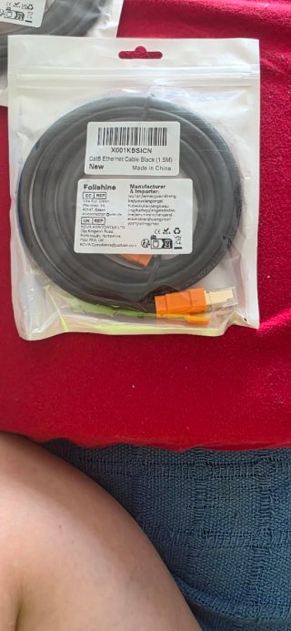 3 Cables Ethernet Cat 8 Folishine 1.5m