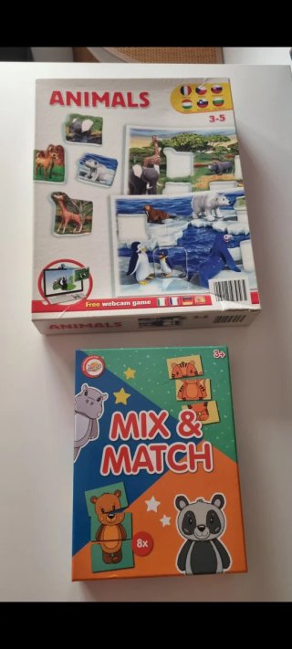 Puzle Clementoni Animals y Mix & Match