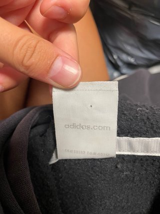 Sudadera Adidas Negra y Blanca