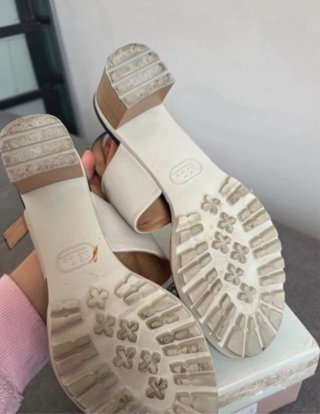 Sandalias Gadea Piel Beige/Negro Talla 40