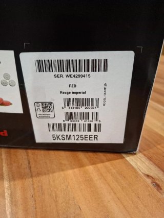 NUEVA KitchenAid Artisan 5KSM125EER Roja