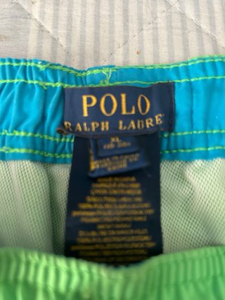 Bañador Ralph Lauren Verde Manzana / Azul