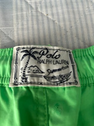 Bañador Ralph Lauren Verde Manzana / Azul
