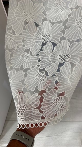 Vestido blanco de encaje