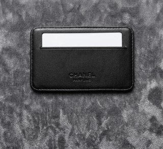 Porta carte di credito Chanel Monsieur Privé Nero