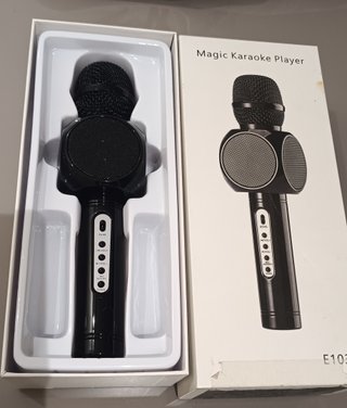 Micrófono Karaoke Bluetooth Negro