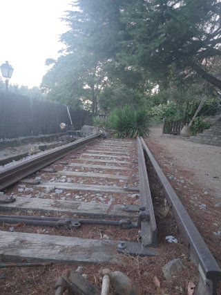 Vías de tren antiguas