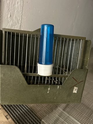 Jaula C2 Jilguero con bebedero azul