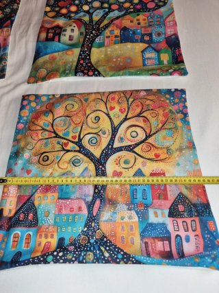 Fundas Cojín 45cm Diseño Casas Árbol