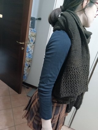 Sciarpa grande in maglia