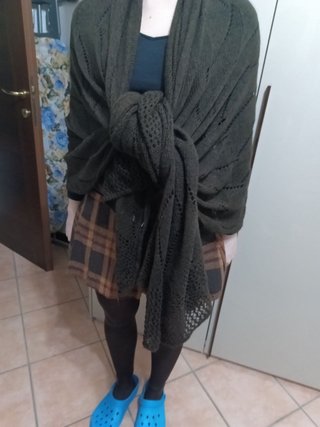 Sciarpa grande in maglia
