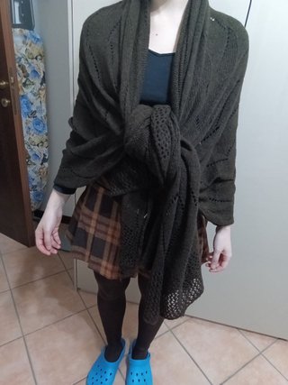Sciarpa grande in maglia