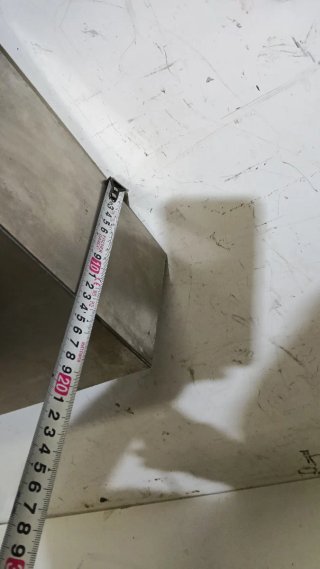 Estantería de acero inoxidable 79cm largo