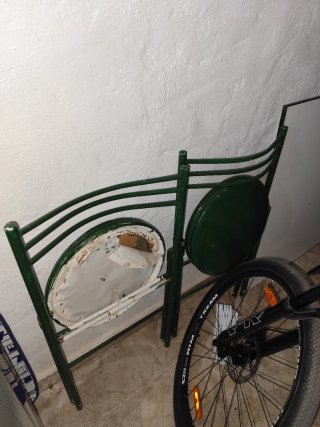 Conjunto de 2 sillas verde plegable