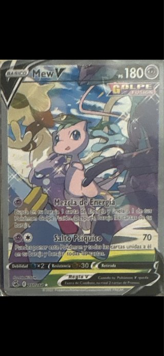 Carta Pokémon Mew V Golpe Fusión