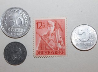 Sello y Moneda Nazi, ORIGINAL Tercer Reich