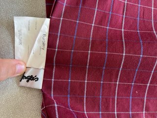 Camisa Burberry London cuadros vintage