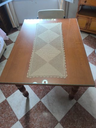 Mesa Comedor Provenzal Cristal Camilla