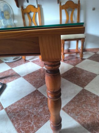 Mesa Comedor Provenzal Cristal Camilla