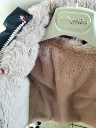 Piumino bambina con fiori rosa