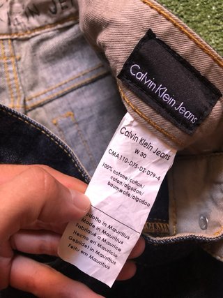 Calvin Klein Jeans Rectos Tono Oscuro Talla W3