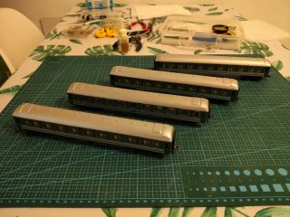 4 Vagoncitos H0 Tren Juguete