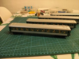 4 Vagoncitos H0 Tren Juguete