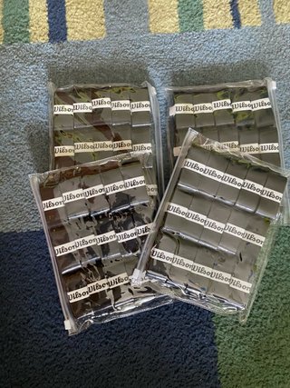 60 overgrips Wilson negras tenis padel nuevas